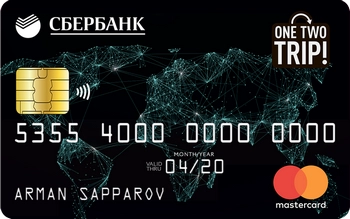 Дебетовая карта OneTwoTrip - Сбербанк